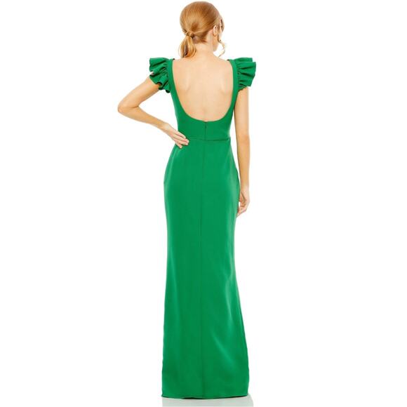 Elegant Green Wedding Dress - Picture 10 of 16